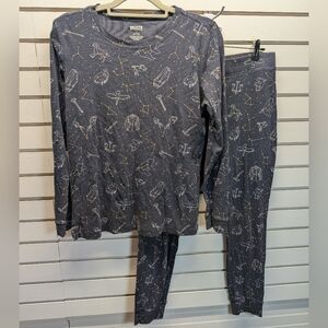 Duluth Trading Co. Women's Plus Soft Jam Constellation Sleep Set Size L EUC